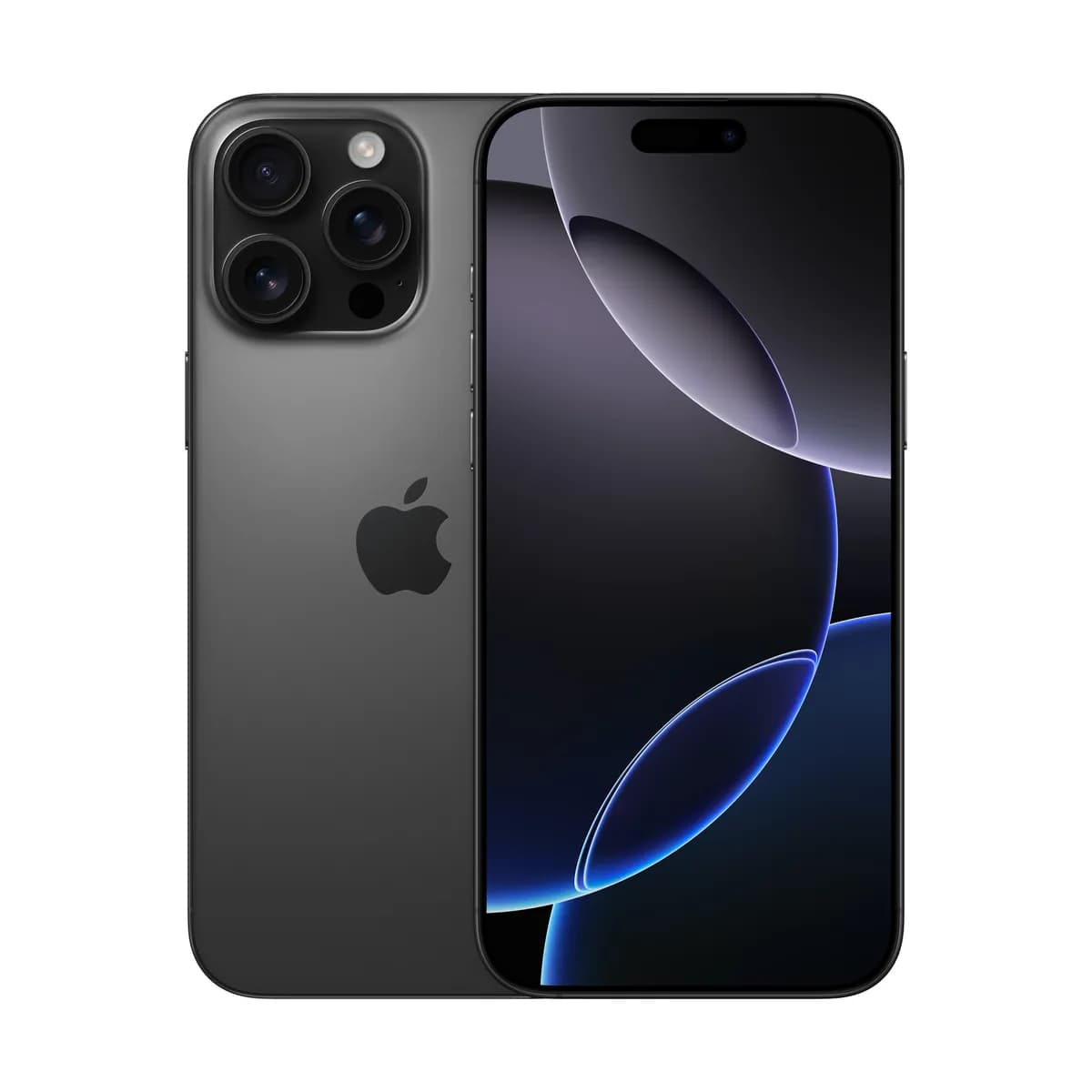 iPhone 16 Pro Max تیتانیوم مشکی، عکس رسمی انتخاب رنگ اپل.