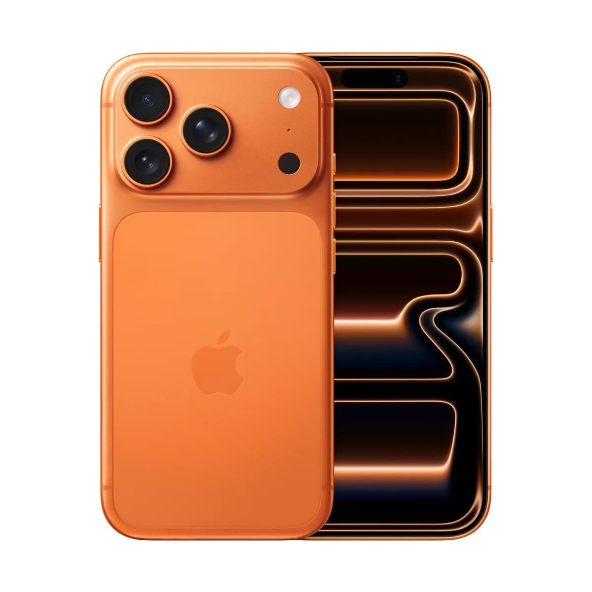 iPhone 17 Pro کازمیک اورنج، عکس رسمی انتخاب رنگ اپل.