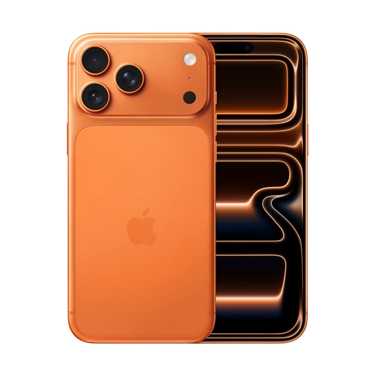 iPhone 17 Pro Max کازمیک اورنج، عکس رسمی انتخاب رنگ اپل.