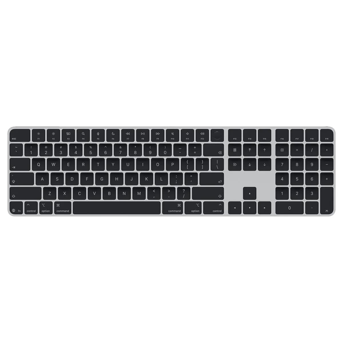 Magic Keyboard with Touch ID و صفحه اعداد، کلید مشکی، عکس رسمی اپل